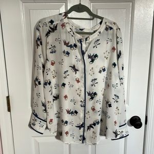 Flower print blouse
